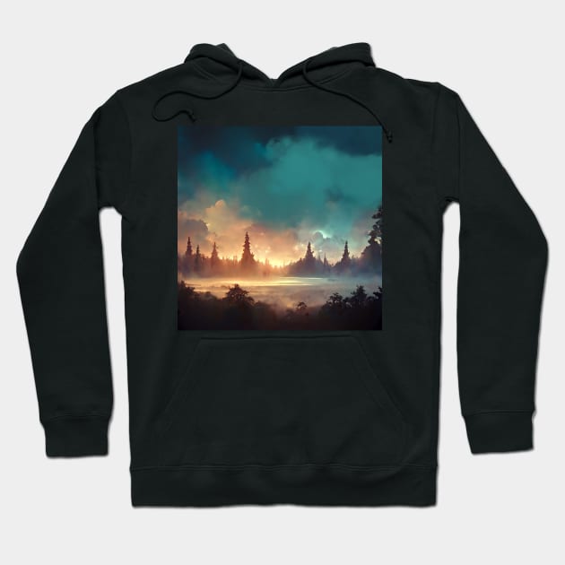 Nature Dream Landscape Hoodie by Salogwyn